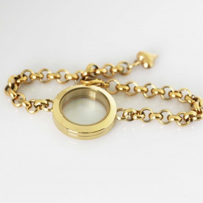 Locket Bracelet - Gold